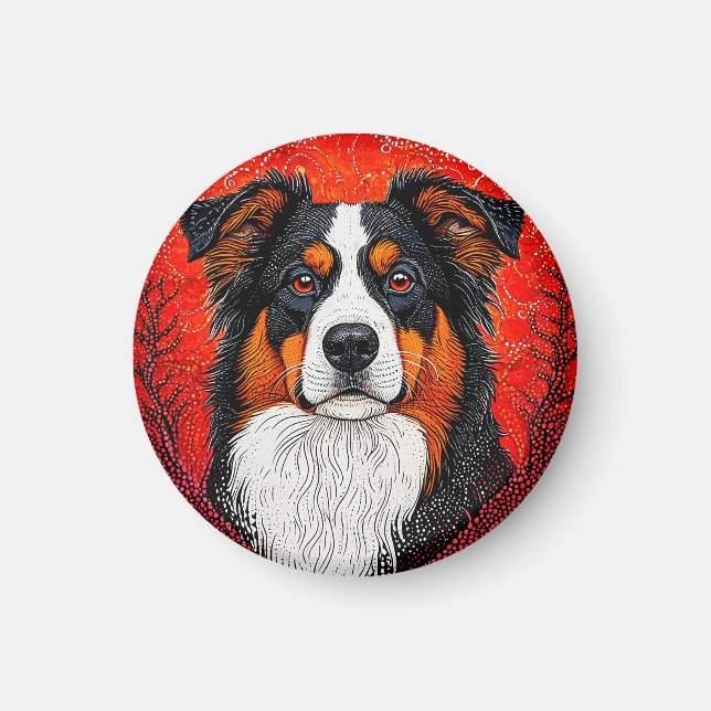 Niedlicher Hund Magnet (Vorne)