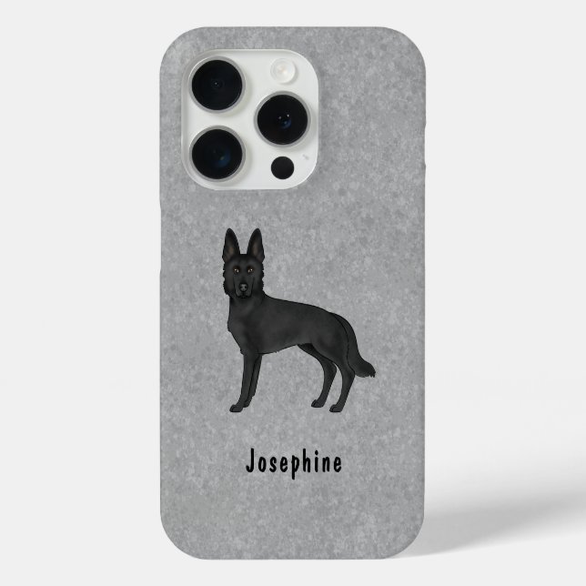 Niedlicher Hund mit Individuelle Name Case-Mate iPhone Hülle (Rückseite)