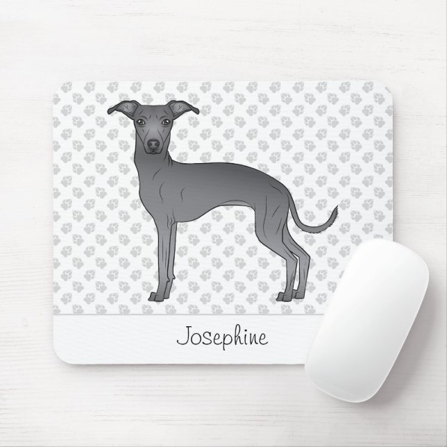 Niedlicher Hund mit Individuelle Name Mousepad (Mit Mouse)