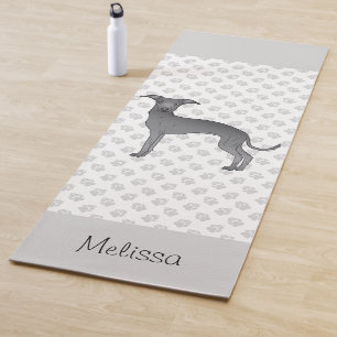 Niedlicher Hund mit Individuelle Name Yogamatte