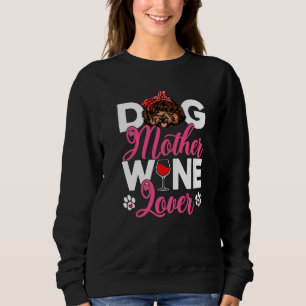 Niedlicher Hund Mutter Poodle Hund Muttertag 1 Sweatshirt
