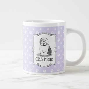 Niedlicher Hund OES Mama Alte Englische Schafhunde Jumbo-Tasse