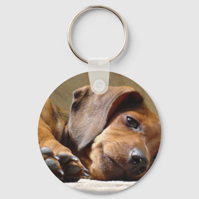 Niedlicher Hund Schlüsselanhänger (Vorderseite)