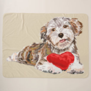 Niedlicher Hund Sherpa Blanket Sherpadecke