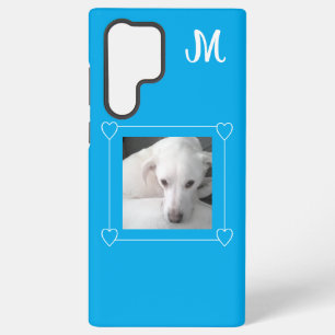 Niedlicher Hund-Single mit einem Foto, anfänglich  Samsung Galaxy Hülle