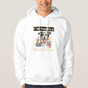 Niedlicher Hund stolpert, ich bin positiv, dass du Hoodie
