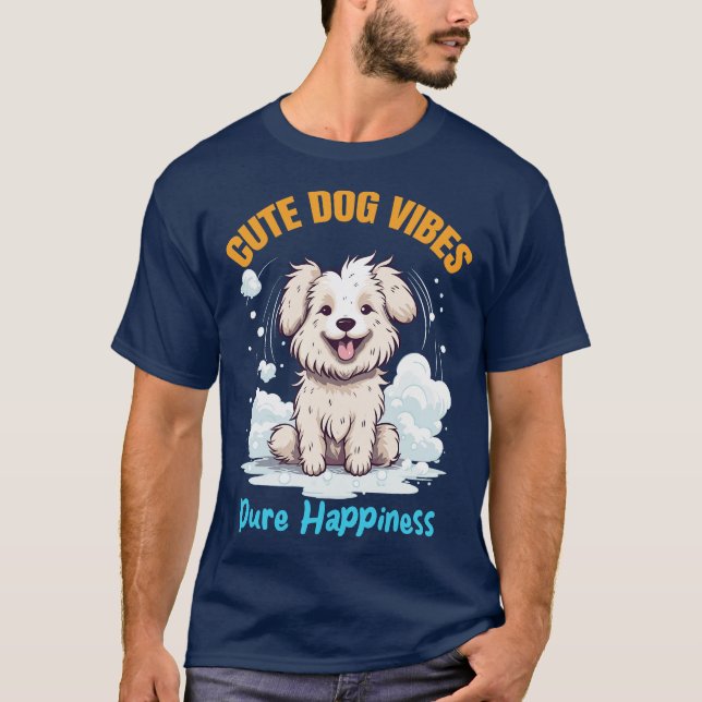 Niedlicher Hund T-Shirt (Vorderseite)