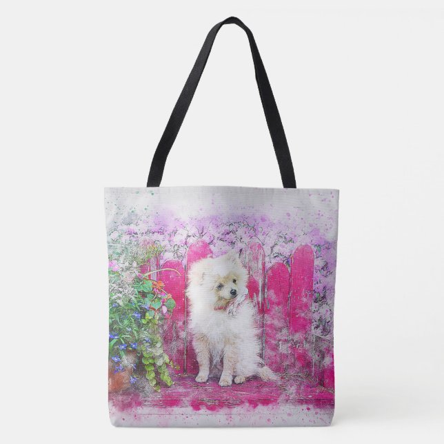 Niedlicher Hund Tasche (Vorderseite)