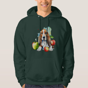 Niedlicher Hund und Obst Hoodie