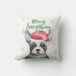 Niedlicher Hund Weihnachten froh alles Kissen
