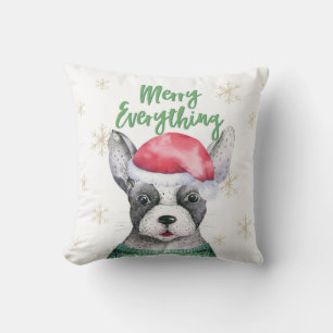 Niedlicher Hund Weihnachten froh alles Kissen