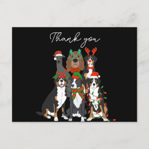 Niedlicher Hund Weihnachten vielen Dank Holiday Po