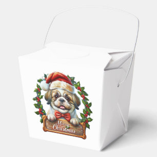 Niedlicher Hund Weihnachtsschmuck - Frohe Weihnach Geschenkschachtel
