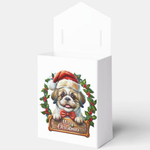 Niedlicher Hund Weihnachtsschmuck - Frohe Weihnach Geschenkschachtel
