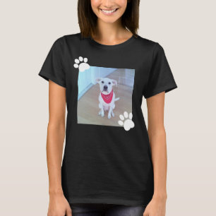 Niedlicher Hund Weiße Paws 1 Foto T-Shirt