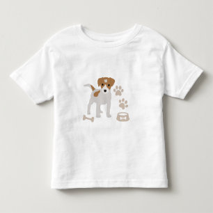 Niedlicher Hund Welpe Paw Druckmuster Kleinkind T-shirt