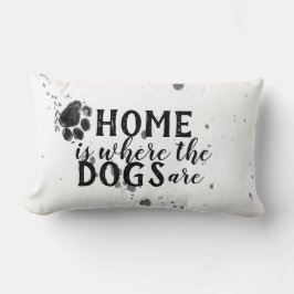 niedlicher Hund Zitat Kissen Zuhause ist, wo die H