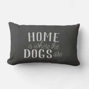 niedlicher Hund Zitat Kissen Zuhause ist, wo die H