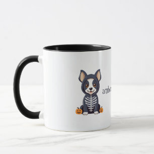 Niedlicher Hund zu Halloween Tasse