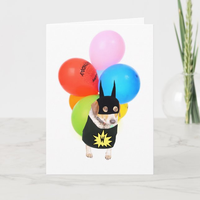 Niedlicher Hunde-/Kindgeburtstag Karte (Vorderseite)