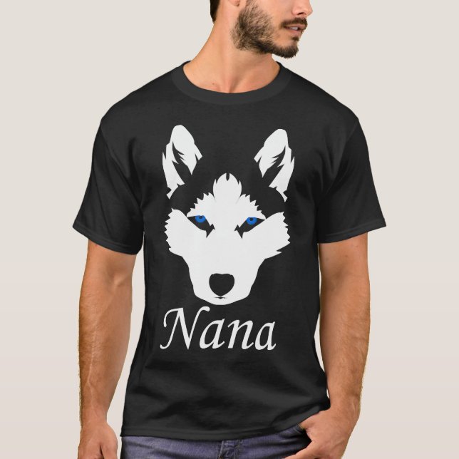 Niedlicher Hundebesitzer Siberian Husky Nana T-Shirt (Vorderseite)