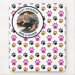 Niedlicher Hundefußdruck Mousepad