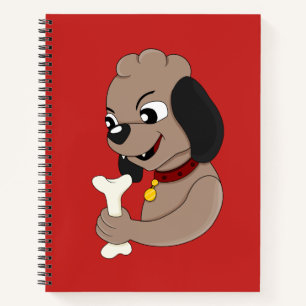 Niedlicher Hundehund-Cartoon Notizbuch