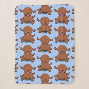 Niedlicher Hundehund Cartoon Sherpadecke