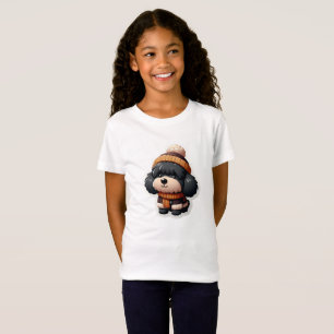 niedlicher Hundehund mit Hundehund, Mädelhund, Sen T-Shirt