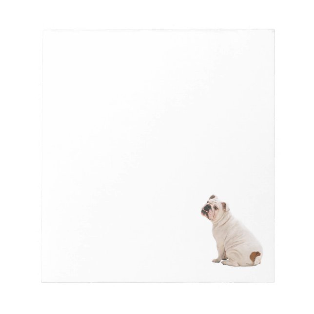 Niedlicher Hundehund Notizblock (Vorderseite)