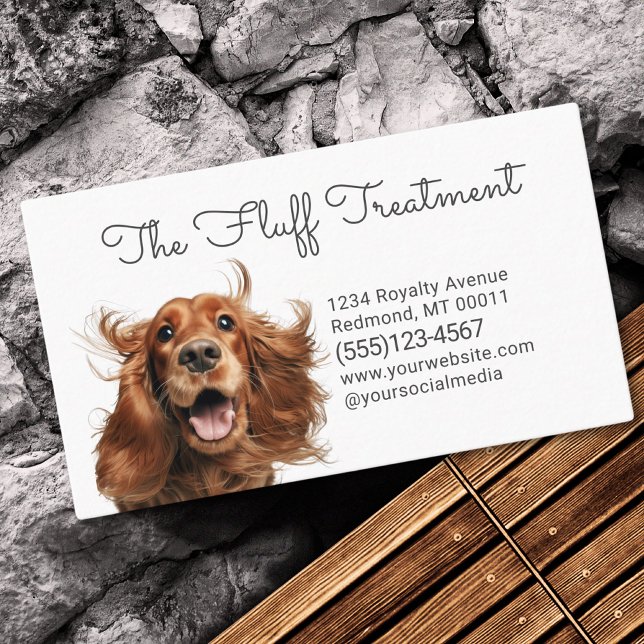 Niedlicher Hundekucheldienst Visitenkarte (Von Creator hochgeladen)