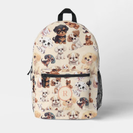 Niedlicher Hundepfirsich Bedruckter Rucksack