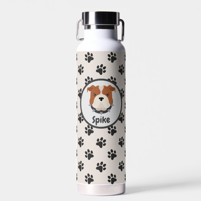 Niedlicher Hundepuppdruck Trinkflasche (Vorne)