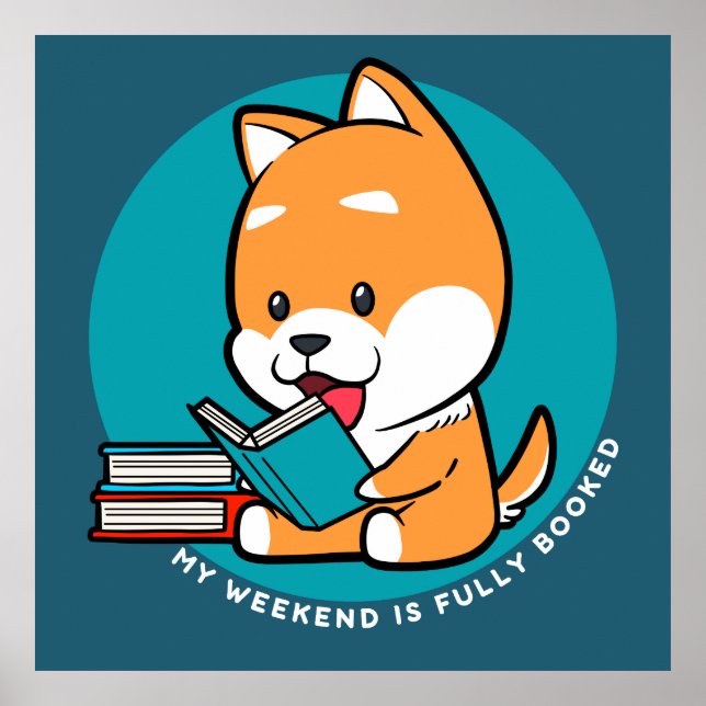 Niedlicher Hundeschluss Poster (Vorne)