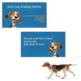 Niedlicher Hundewandern Visitenkarte