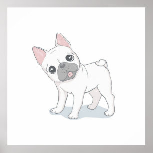 Niedlicher Hundewelpen Geschenk für Hundeliebhab Poster