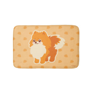 Niedlicher HundKawaii Spitz Badematte