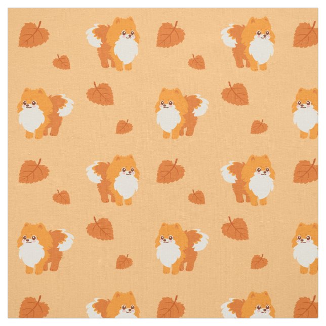 Niedlicher HundKawaii Spitz Stoff (Muster)