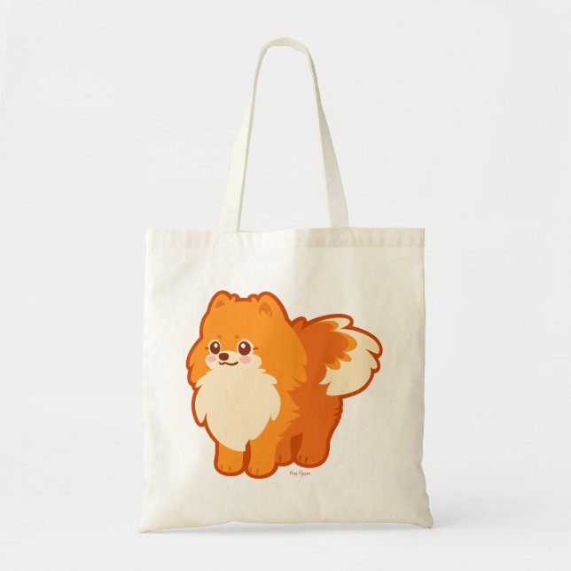 Niedlicher HundKawaii Spitz Tragetasche (Vorne)