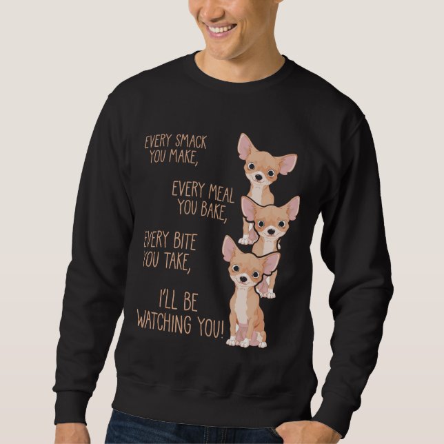 Niedlicher Hungersnot Hundebesitzer Welpe Mama Fun Sweatshirt (Vorderseite)
