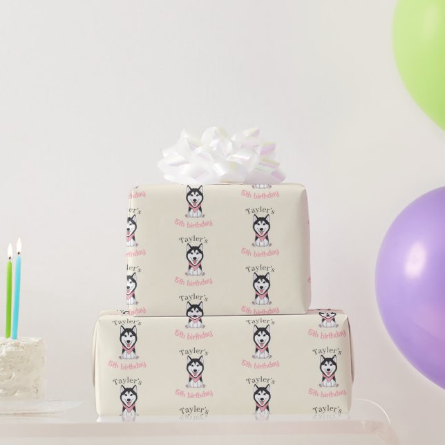 Niedlicher Husthund Geschenkpapier (Partygeschenke)
