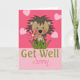 Niedlicher Igel, bald wieder gesund Karte