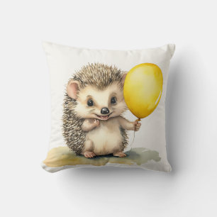 Niedlicher Igel Ballon Geschlecht Neutral Personal Kissen