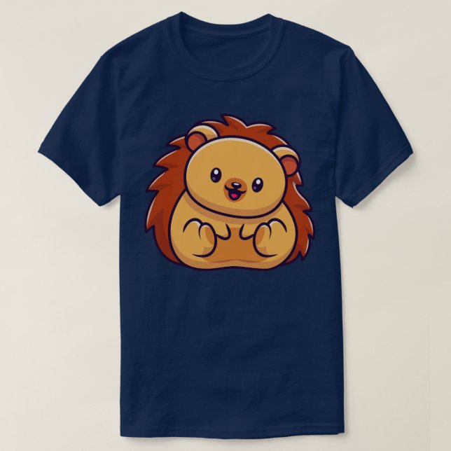 Niedlicher Igel Cartoon T-Shirt (Design vorne)