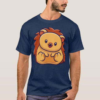 Niedlicher Igel Cartoon T-Shirt