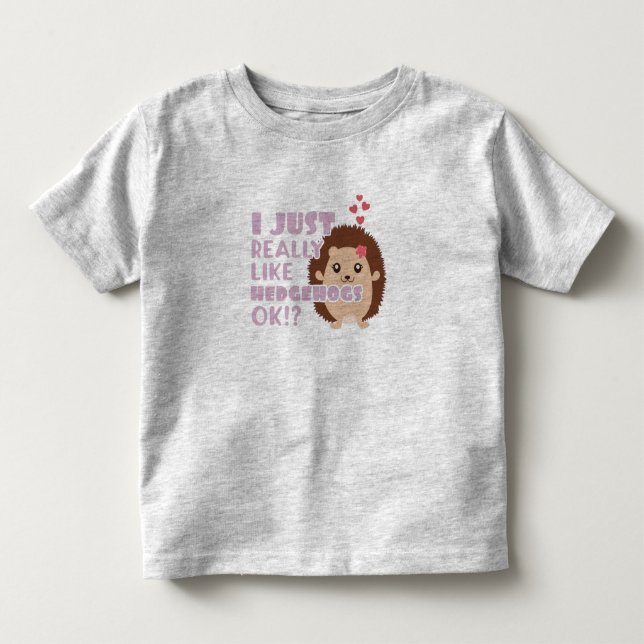 Niedlicher Igel, den ich wirklich gerne Igel mag,  Kleinkind T-shirt (Vorderseite)