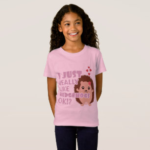 Niedlicher Igel, den ich wirklich gerne Igel mag, T-Shirt
