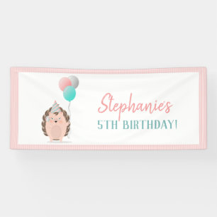 Niedlicher Igel Geburtstag Banner