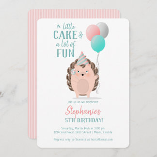 Niedlicher Igel Geburtstag Einladung