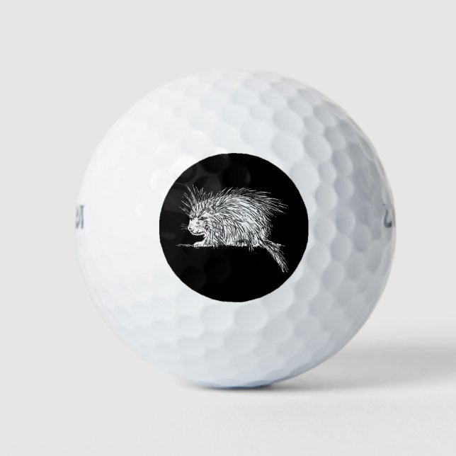 Niedlicher Igel Golfball (Vorderseite)